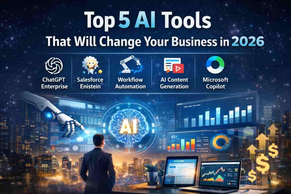 Top AI tools for business 2026 boosting productivity and automation Top 5 AI Tools That Will Change Your Business in 2026