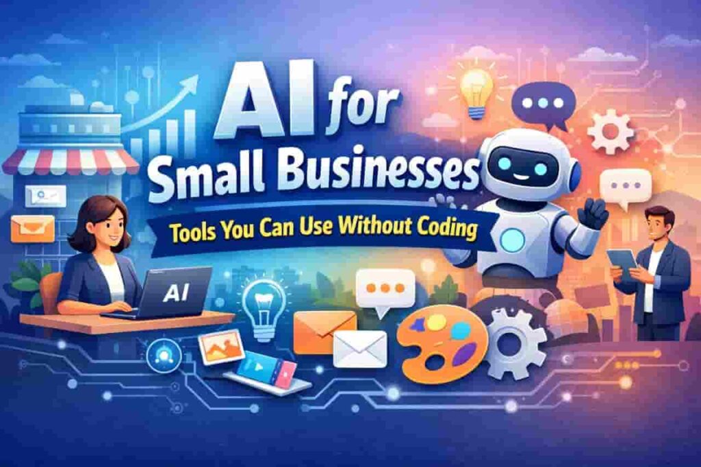 AI for small businesses: No-code tools for automation and growth main image of ai in small images