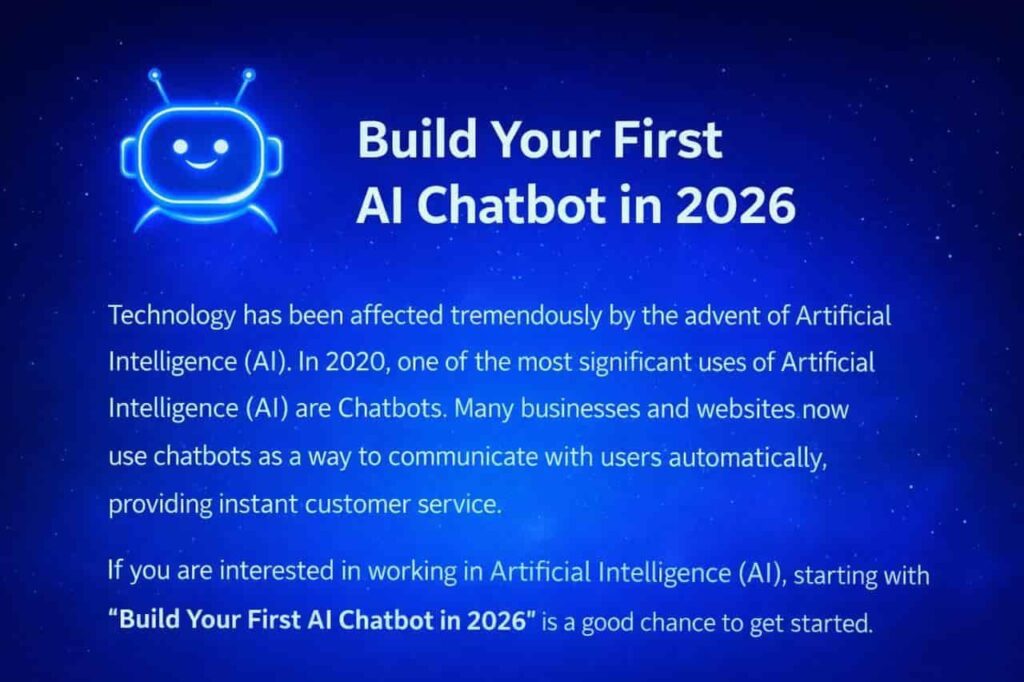 Build your first AI chatbot in 2026 using Python frameworks and AI chatbot development tools